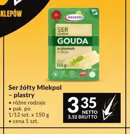 Makro Ser żółty w plastrach Mlekpol oferta