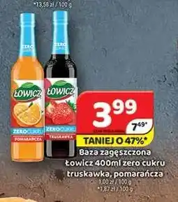 Delfin Baza zagęszczona Łowicz zero cukru truskawka oferta