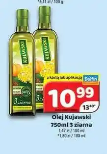 Delfin Olej rzepakowy Kujawski 3 ziarna oferta