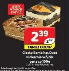 Delfin Ciasto Bambino, Duet Piekarnia Wójcik oferta