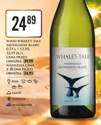 Wino białe Whale's Tale Sauvignon Blanc