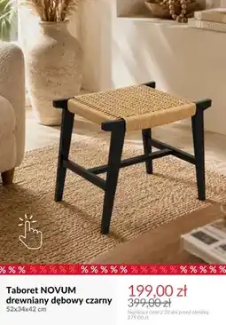 Homla Taboret Novum drewniany dębowy oferta
