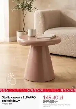 Homla Stolik kawowy Elivaro czekoladowy 40x40 cm oferta
