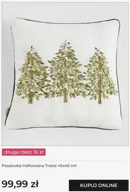 Home&You Poszewka haftowana Treesi 45x45 cm home & you oferta