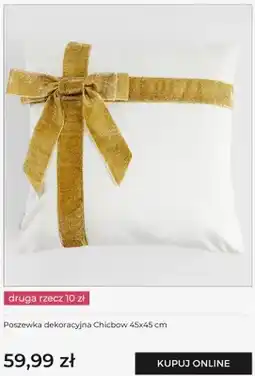 Home&You Poszewka dekoracyjna Chicbow 45x45 cm home & you oferta