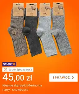 Allegro Idealne skarpetki Merino na narty i snowboard oferta