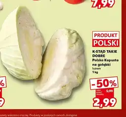 Kaufland Kapusta na gołąbki polska K-Stąd Takie Dobre oferta