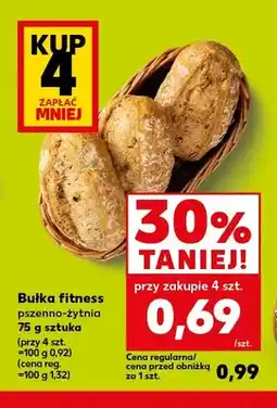 Kaufland Bułka fitness pszenno-żytnia oferta