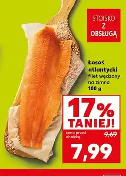 Kaufland Łosoś atlantycki filet wędzony na zimno oferta