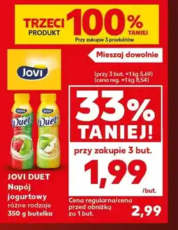 Kaufland Napój jogurtowy truskawka-kiwi Jovi Duet oferta