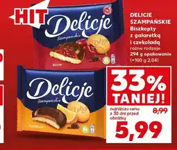 Kaufland Biszkopty z galaretką i czekoladą Delicje Szampańskie wiśniowe oferta