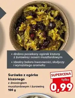 Kaufland Surówka z ogórka kiszonego z dressingiem musztardowym i żurawiną oferta