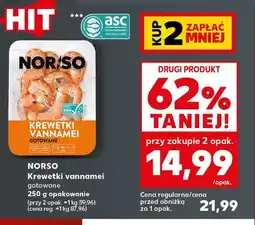 Kaufland Krewetki vannamei gotowane Norso oferta