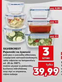 Kaufland Pojemniki na żywność 3-pak Silvercrest oferta