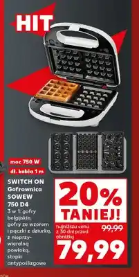 Kaufland Gofrownica 3 w 1 Sowew 750 D4 Switch On oferta