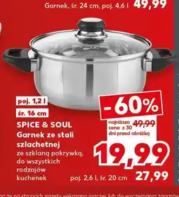 Kaufland Garnek ze stali szlachetnej 1,2 l Spice & Soul oferta