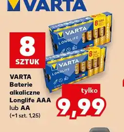 Kaufland Baterie alkaliczne Longlife Aaa Varta oferta