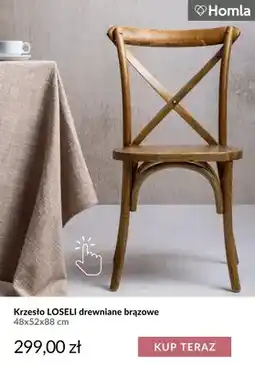 Homla Krzesło Loseli drewniane Homla oferta