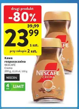Intermarche Kawa rozpuszczalna Crema Nescafé oferta