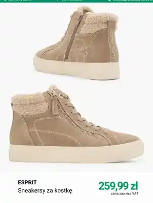 Sneakersy za kostkę Esprit