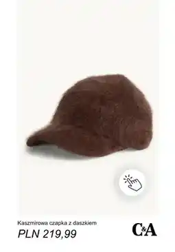 C&A Kaszmirowa czapka z daszkiem C & A oferta