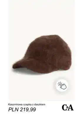 Kaszmirowa czapka z daszkiem C & A
