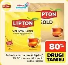 Carrefour Market Herbata czarna marki Lipton 25, 50 torebek, 92 torebki różne rodzaje oferta