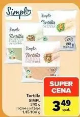 Carrefour Market Tortilla SIMPL różne rodzaje oferta