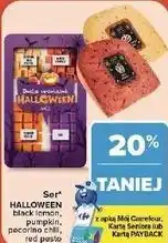 Carrefour Market Ser HALLOWEEN black lemon, pumpkin, pecorino chili, red pesto oferta