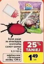 Carrefour Market Żelek pająk ze strzelającą oranżadką CANDY GANGS oferta