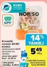 Carrefour Market Krewetki surowe 30/40 NORSO oferta