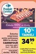 Carrefour Market Żeberka wieprzowe wolno gotowane BBQ ze śliwką CARREFOUR oferta