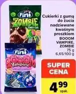 Carrefour Market Cukierki z gumą do żucia nadziewane kwaśnym proszkiem BOOM VAMPIRE, ZOMBIE oferta