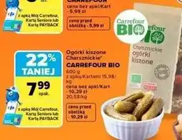 Carrefour Market Ogórki kiszone Charsznickie Carrefour BIO oferta