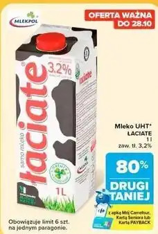 Carrefour Market Mleko UHT Łaciate 1 l, zaw. tł. 3,2% oferta