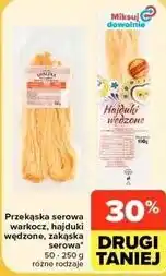 Carrefour Market Przekąska serowa warkocz, hajduki wędzone, zakąska serowa oferta