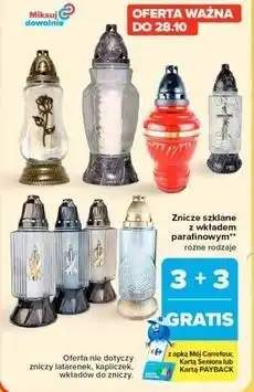 Carrefour Market Znicze szklane z wkładem parafinowym oferta