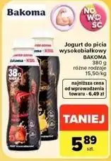 Carrefour Market Jogurt do picia wysokobiałkowy BAKOMA 380 g różne rodzaje oferta