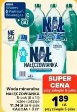 Carrefour Market Woda mineralna NAŁĘCZOWIANKA 6-pak (6 x 1 l) oferta
