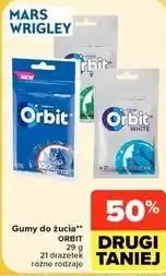 Carrefour Market Gumy do żucia ORBIT 29 g 21 drażetek różne rodzaje oferta