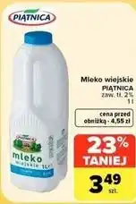 Carrefour Market Mleko wiejskie PIĄTNICA zaw. tł. 2% oferta