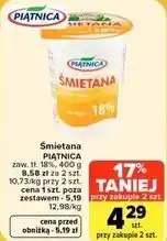 Carrefour Market Śmietana PIĄTNICA zaw. tł. 18% oferta