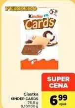 Carrefour Market Ciastka Kinder Cards Ferrero oferta