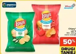 Carrefour Market Chipsy LAY'S 180-200 g różne rodzaje oferta