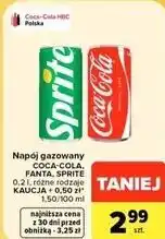 Carrefour Market Napój gazowany COCA-COLA, FANTA, SPRITE oferta
