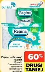 Carrefour Market Papier toaletowy REGINA 12 rolek, 3-warstwowy oferta