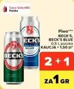 Carrefour Market Piwo Beck's, Beck's Blue 0,5 l puszka oferta
