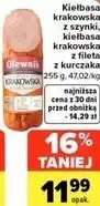 Carrefour Market Olewnik Kiełbasa krakowska z szynki, kiełbasa krakowska z fileta z kurczaka oferta