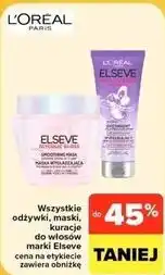 Carrefour Market Odżywki, maski, kuracje do włosów Elseve oferta