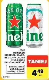 Carrefour Market Piwo HEINEKEN ORIGINAL, SILVER, BEZALKOHOLOWE oferta